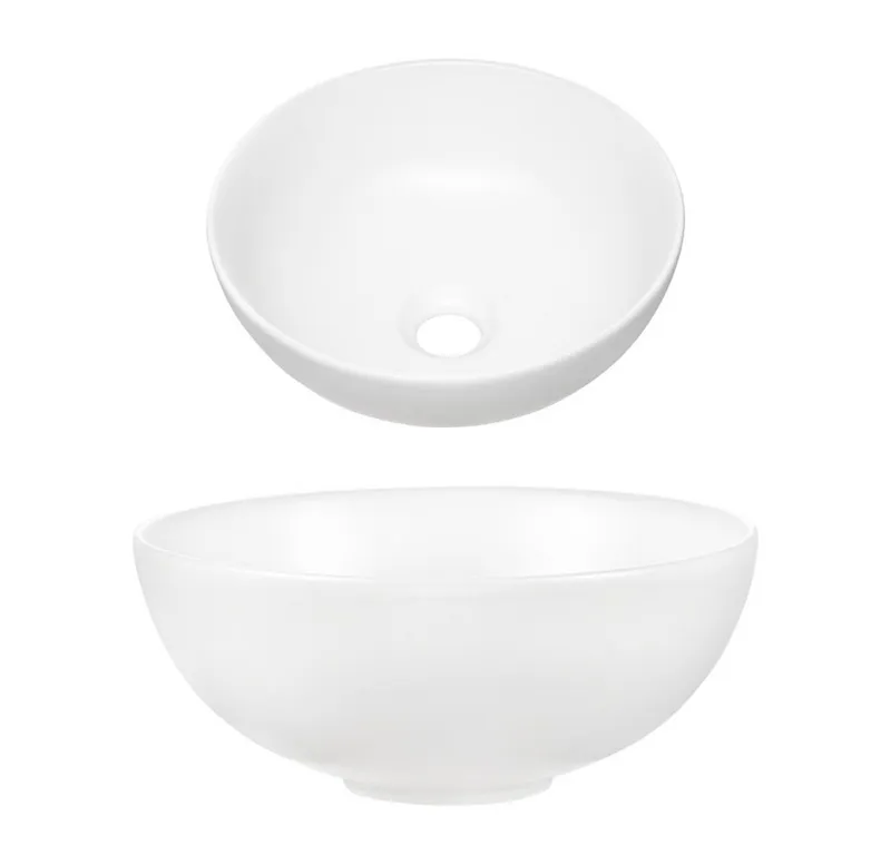 Lomadox Waschtisch NEWPORT-56-CASHMERE, in kaschmir & Eiche, gerillte Front, geringe Tiefe für kleine Bäder, Weiß, – Produktbild 4 von 5