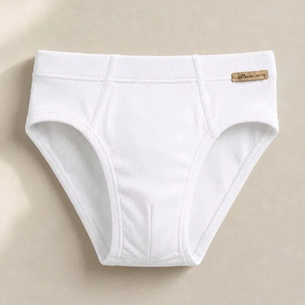 comazo|earth comazo|earth Fairtrade Jungen Slip | GOTS zertifiziert, Weiss, – Produktbild 1 von 4