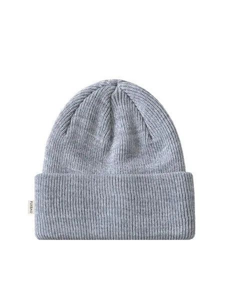 FUXBAU FUXBAU Merino Strickmütze, Graumeliert, – Produktbild 3 von 4