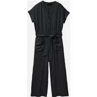 recolution Damen Jumpsuit aus Leinen und LENZING ECOVERO Viskose Mix - DIANELLA - recolution, Black (schwarz), – Produktbild 1 von 1