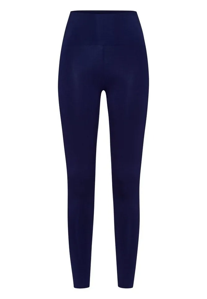 Les Lunes Les Lunes Leggings LUNA Bambusviskose, elastischer hoher Bund, bequem, vielseitig kombinierbar, Blau, – Produktbild 2 von 5