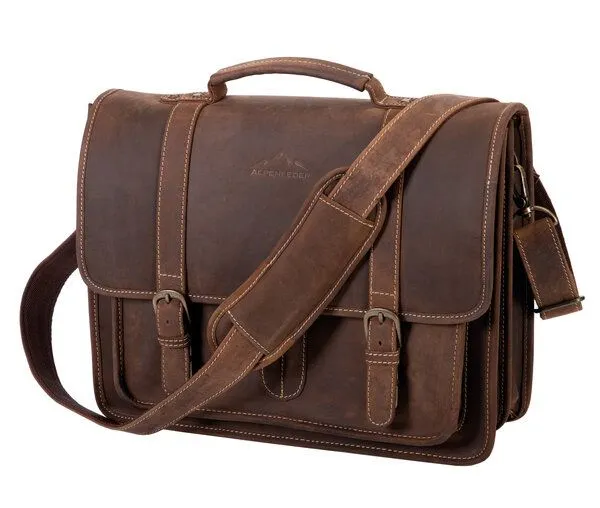 Alpenleder Alpenleder Messenger Bag OHIO, Koffee, – Produktbild 2 von 4