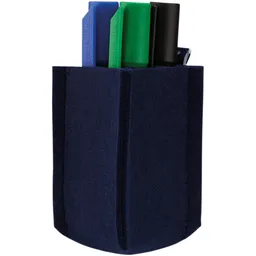 magnetoplan magnetoplan Stifteköcher "ecoAware" SMALL 60 x 100 x 60 mm, RC-PET Filz dunkelblau – Produktbild 1 von 1