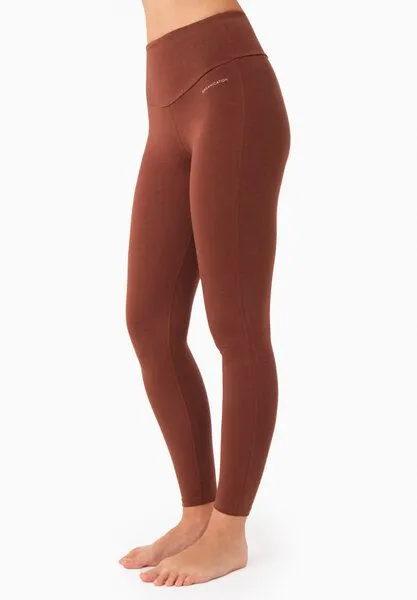 ORGANICATION ORGANICATION LUCCY | High Waist Leggings aus Bio-Baumwolle, Coffee brown, – Produktbild 3 von 4