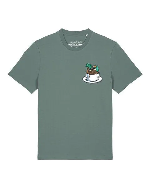 watapparel watapparel T-Shirt Unisex Coffee waves, Green bay, – Produktbild 1 von 2