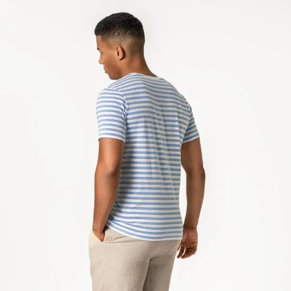 Living Crafts Living Crafts T-Shirt - THERREL, Wave/tofu striped (mehrfarbig), – Produktbild 3 von 4