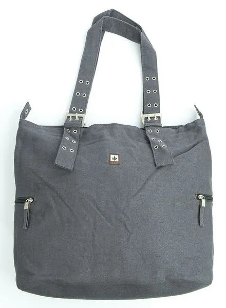 Pure Geräumiger Damen-Shopper mit Reißverschluss von PURE (HV-0004 Hanf Shopper XL), Grey, – Produktbild 1 von 1