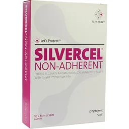 Solventum Germany SILVERCEL Non Adherent Kompressen 5x5 cm 10 St Kompressen – Produktbild 1 von 1