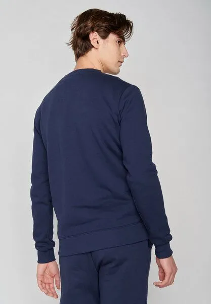 GreenBomb GREENBOMB Nature Mountain Logo Wild - Bequemes Sweatshirt aus Bio-Baumwolle / hochwertiger Print / Fair & Vegan, Blau (navy), – Produktbild 3 von 4
