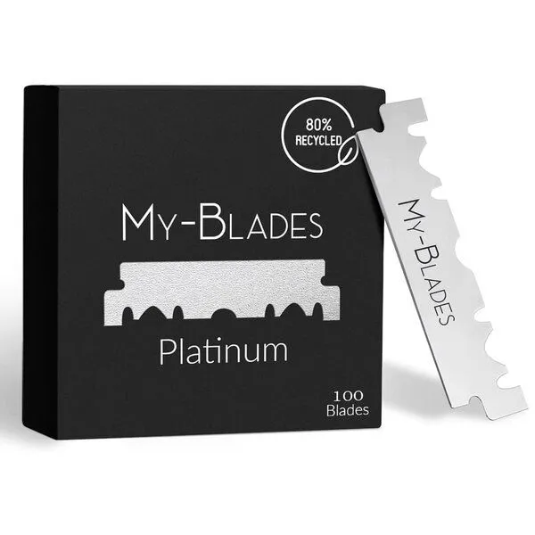 My-Blades My-Blades Halbe Rasierklingen Platinum einseitig 100 Stück – Produktbild 1 von 4