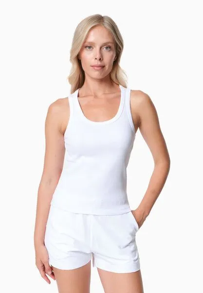 ORGANICATION ORGANICATION SOFFIA | Rib Top aus Bio-Baumwolle, White, – Produktbild 1 von 4
