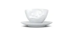 FIFTYEIGHT PRODUCTS FIFTYEIGHT PRODUCTS Dreidimensionale glückliche Porzellan Tasse – Produktbild 1 von 1