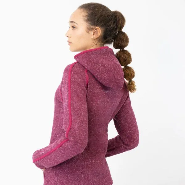 TAO Sportswear TAO Sportswear Warme Damen Freizeitjacke ELA aus Bio-Baumwolle, Bordeaux, – Produktbild 4 von 4