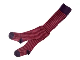 grödo Kinder Strumpfhose kirschrot-geringelt Gr.3-4 – Produktbild 1 von 1