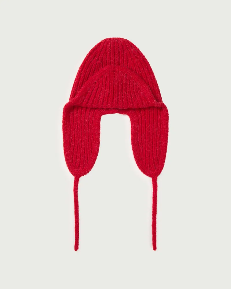 thinking mu thinking mu Strick-Fliegermütze Modell: Oleg, Red, – Produktbild 1 von 1