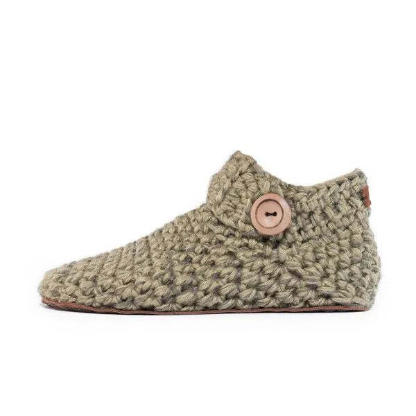 Kingdom of Wow Kingdom of Wow - Handgefertigte Hausschuhe aus Wolle - low top, Winter moss, – Produktbild 1 von 4