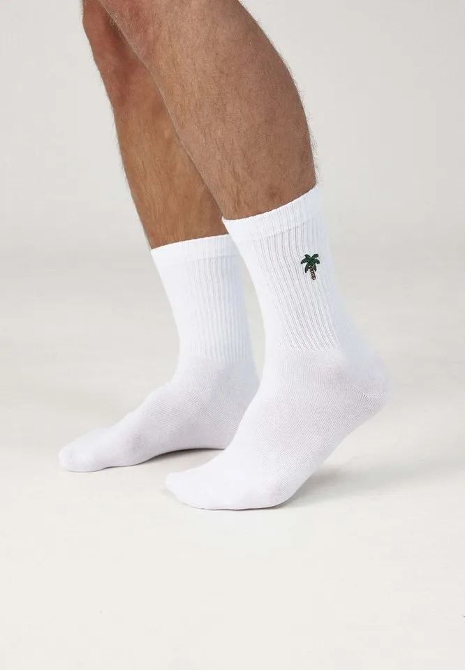 SNOCKS Tennissocken Cleane Sportsocken (4-Paar) aus Bio-Baumwolle, stylish für jedes Outfit, Weiß, – Produktbild 4 von 5