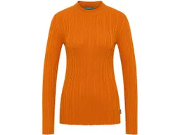 Tranquillo tranquillo Damen-Langarmshirt mit Struktur, dark peach, Gr. S – Produktbild 1 von 1