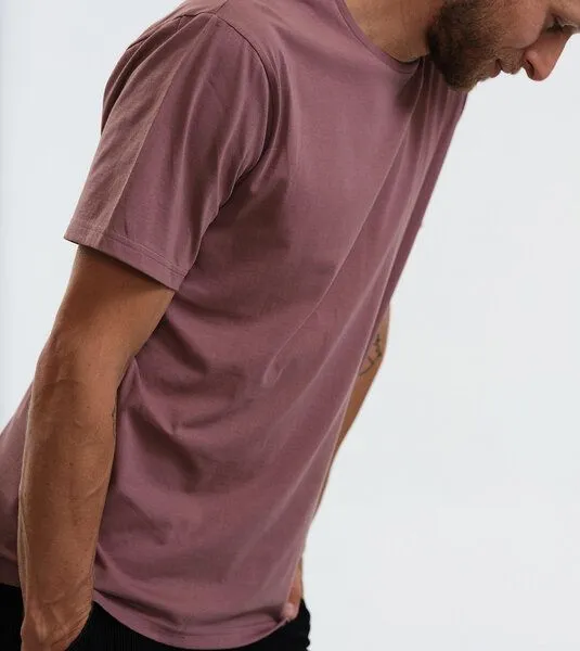 Gary Mash GARY MASH Herren Basic T-Shirt aus Biobaumwolle, Rosébraun, – Produktbild 4 von 4