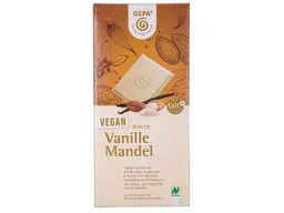 gepa GEPA Weiße Bio-Schokolade "Vanille Mandel", vegan, 100 g – Produktbild 1 von 1