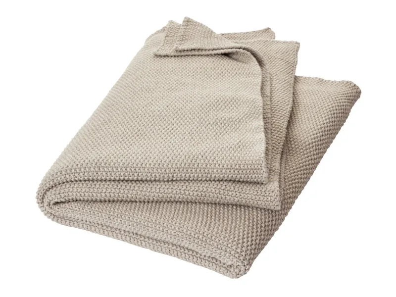 HANS NATUR HANS NATUR Babydecke Bio-Baumwolle Strick-Qualität Maße 80 x 95 cm, Natur, – Produktbild 1 von 2