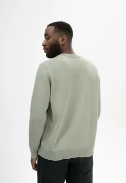 MELA MELA Herren vegan Strickpullover Charun Grüner Ton – Produktbild 1 von 1