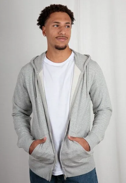 TORLAND TORLAND Basic Zip-Hoodie CONNECTOR, Grau (heather grey), – Produktbild 1 von 4