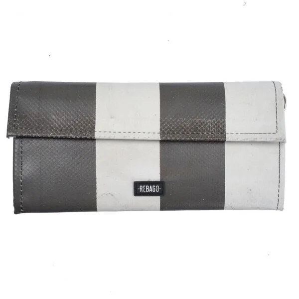Rebago Rebago Portemonnaie Wallet Tarp XL, Grau-weiß, – Produktbild 1 von 4