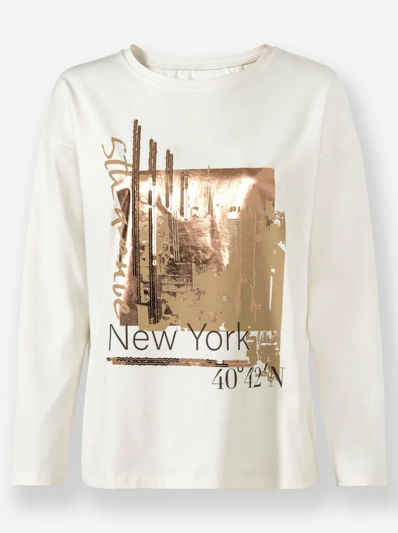 heine Rundhalsshirt champagner, Champagner, – Produktbild 1 von 2
