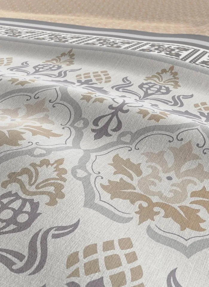 OTTO home Bettwäsche Cremona in Gr. 135x200, 155x220 cm u.a. Bettwäsche-Set mit Ornamenten, Biber, 3 teilig, romantische Bettwäsche in verschiedenen Qualitäten, ab Gr. 135x200 cm, Beige, – Produktbild 3 von 4