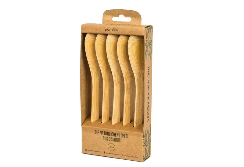pandoo pandoo 5er-Set: Löffel aus Bambus – Produktbild 1 von 8