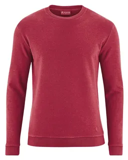 HempAge Hempage Herren vegan Sweatshirt Regular Fit Cuvee Rot – Produktbild 1 von 1