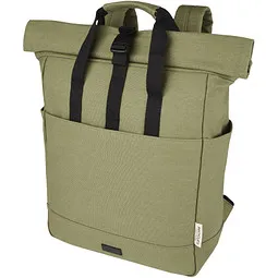 Unbranded Joey 15 Zoll GRS Rolltop Laptop-Rucksack aus recyceltem Canvas 15 L, olive, Dunkelgrün, – Produktbild 1 von 1