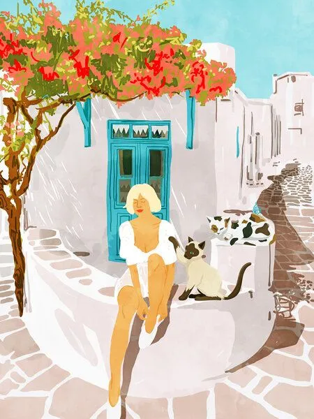 Photocircle Photocircle Poster / Leinwandbild - Greek Vacay – Produktbild 1 von 4