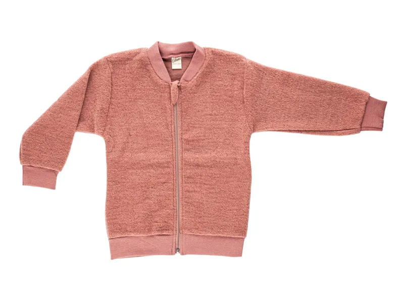 Lilano Lilano Baby und Kinder Jacke Wollfrottee mauve Gr.98/104, Rot, – Produktbild 1 von 2