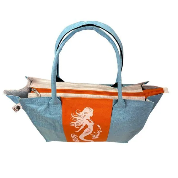 Beadbags Beadbags Einkaufstasche Ri94 recycelter Reissack, Meerjungfrau blau, – Produktbild 3 von 4