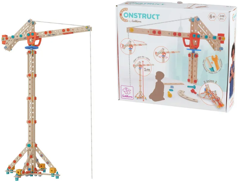 eichhorn eichhorn Constructor Kran Konstruktionsspielsteine, (248 St), Bunt, – Produktbild 2 von 4