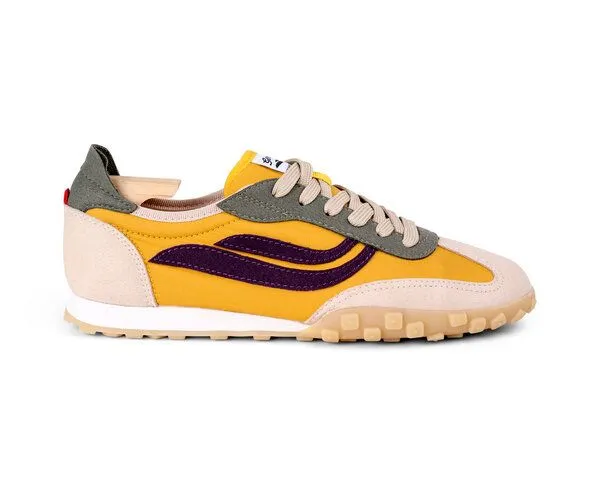 Genesis Footwear Genesis Footwear G-SPRINT Mesh - vegane Sneaker, Beige/yellow/olive, – Produktbild 3 von 4