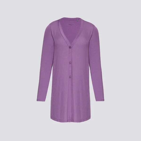 comazo comazo Jacke langarm aus Micromodal / Elasthan, Purple, – Produktbild 3 von 3