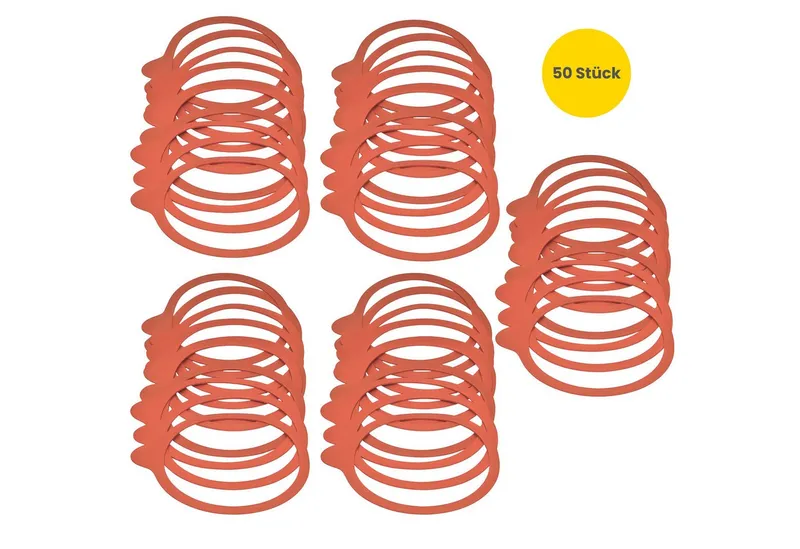 mikken mikken 50 Einkochringe 94x108mm für WECK-Gläser aus Naturkautschuk RR10 – Produktbild 1 von 6