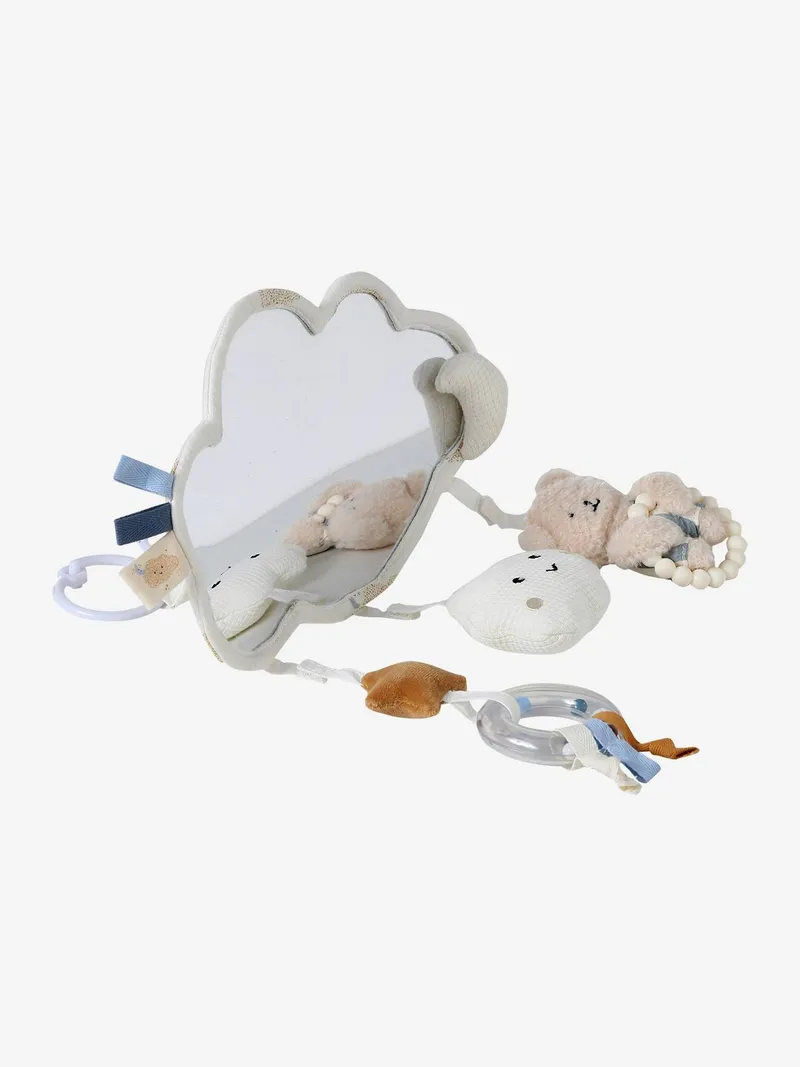 Vertbaudet Baby Activity-Spiegel WOLKE zum Aufhängen oder Aufstellen, Weiß, – Produktbild 3 von 4
