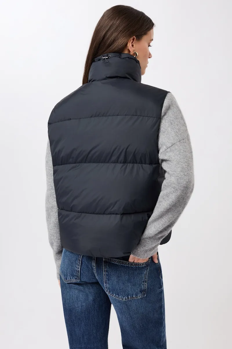 LangerChen LangerChen Damen vegan Weste Quilted Padded Midnight, Extra dunkelblau, – Produktbild 2 von 2