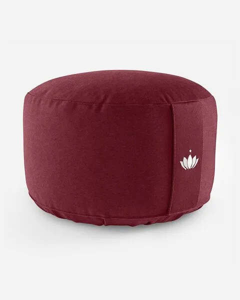 Lotuscrafts Lotuscrafts Meditationskissen Extra Hoch - Sitzhöhe 20cm - GOTS Zertifiziert, Bordeaux, – Produktbild 5 von 5
