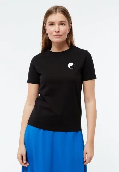 Givn Berlin Givn Berlin T-Shirt GBFINE (YING YANG) aus Bio-Baumwoll Jersey mit Print, Black, – Produktbild 2 von 4
