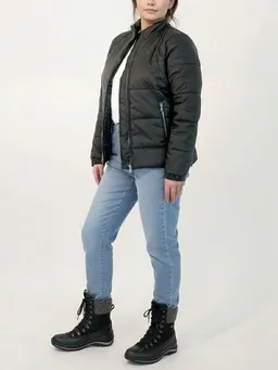 Will's Vegan Shop Will's Vegan Shop Recycelte Pufferjacke in schwarz für Damen – Produktbild 1 von 1