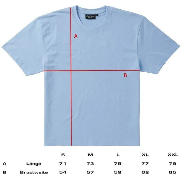 COREBASE COREBASE T-Shirt "BoxFit" aus 100% Bio-Baumwolle, Skyblue (blau), – Produktbild 1 von 4