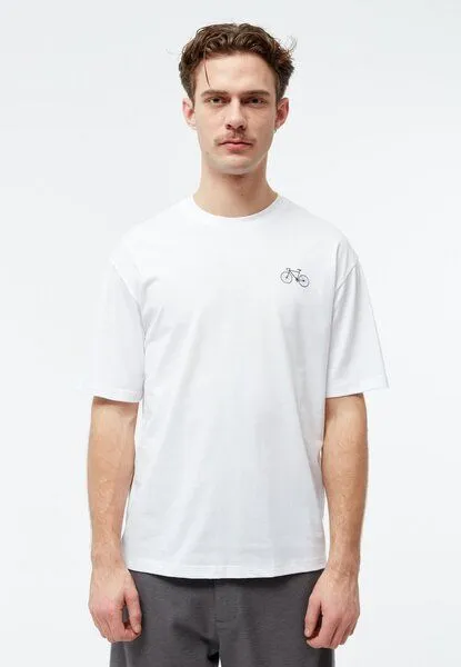 Givn Berlin Givn Berlin T-Shirt GBLASSE (BIKE PARTS) aus Bio-Baumwoll Jersey mit Print, White, – Produktbild 2 von 4