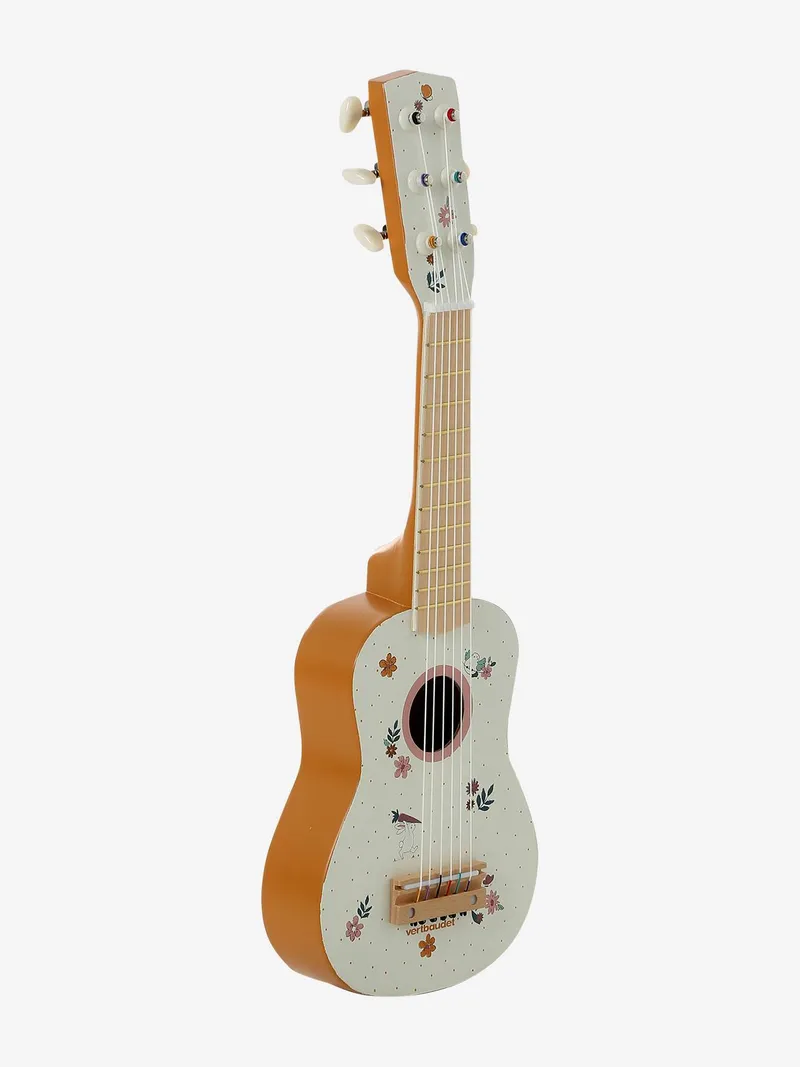 Vertbaudet Holz-Gitarre für Kleinkinder FSC®, Rosa, – Produktbild 2 von 4