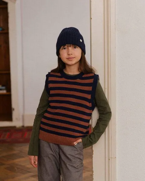 MATONA Matona Pullunder | Wool Tank | aus Wolle und Baumwolle | GOTS-zertifiziert, Navy striped, – Produktbild 3 von 3