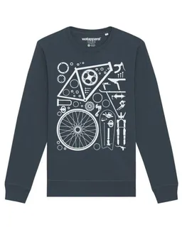 watapparel watapparel Sweatshirt Unisex Fahrradteile – Produktbild 1 von 1